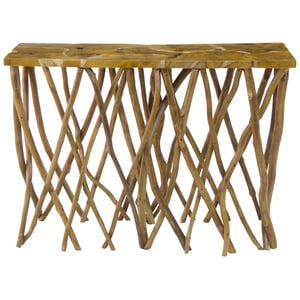 Malea Teak Root Console Table