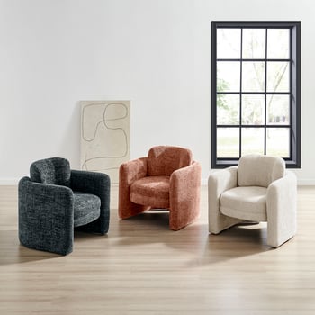 Deryll Chenille Accent ARm Chair