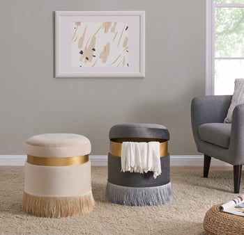 Luxe Storage Ottoman