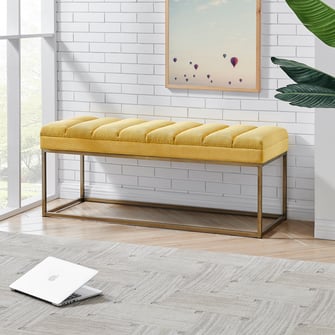 Darius Bench in Montello Yellow