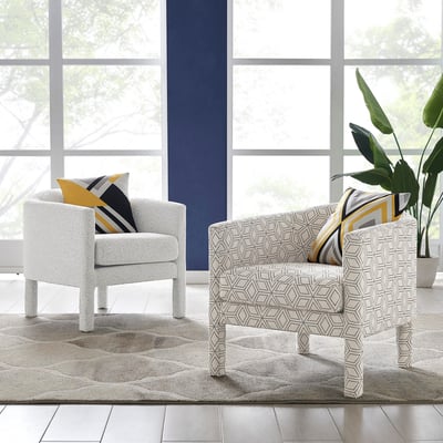 Jennifer Fabric Accent Arm Chairs