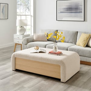 Tammy Boucle Storage Coffee Table/Ottoman