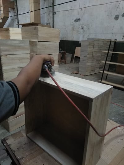 Sanding Drawer Box Furniture Making Process