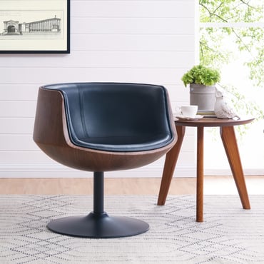 Conan Bucket Chair in Mid Century style