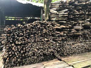 Sorted reclaimed teakwoods