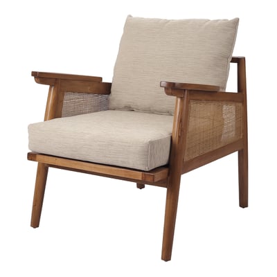 Teramo Rattan Accent Chair in Canary Brown NewPacificDirect Showroom A654